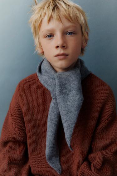 TEXTURED KNIT JUMPER - dark russet by Zara