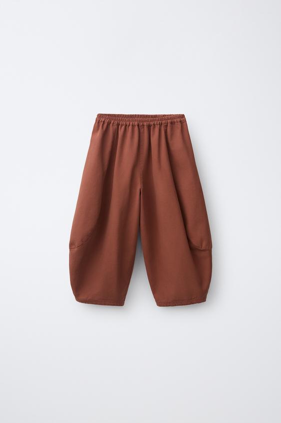 PLAIN BALLOON TROUSERS - Brick by Zara - Image 0