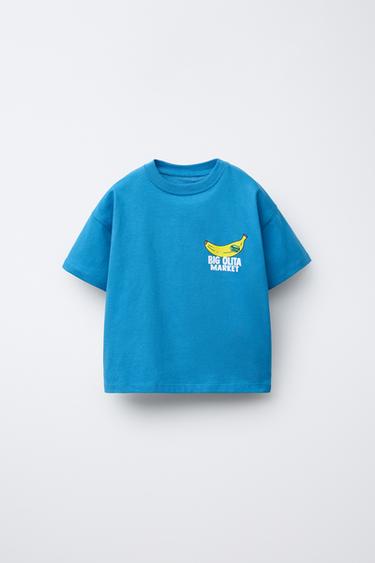 PRINTED T-SHIRT - Blue by Zara - Image 0