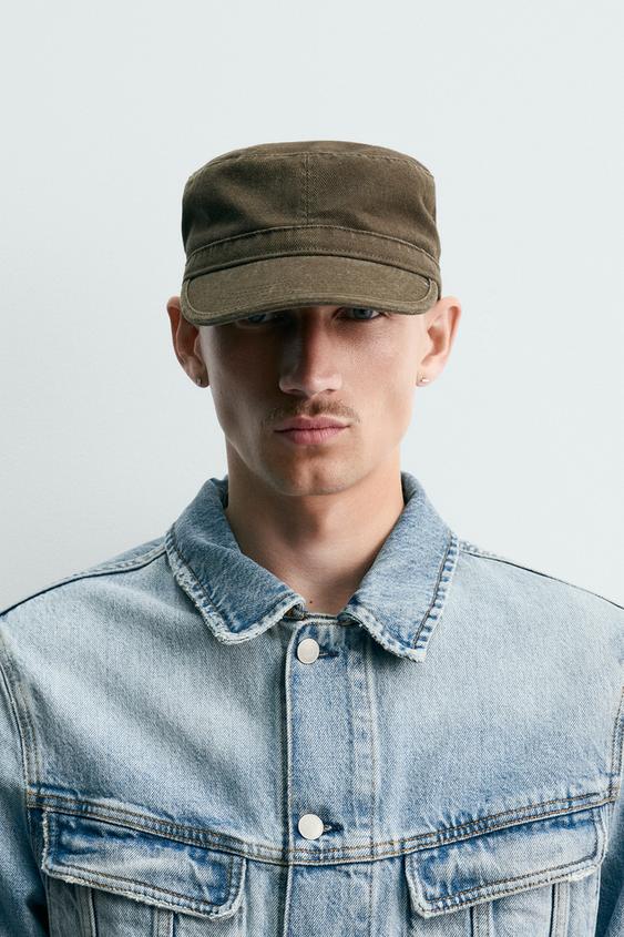 WASHED COTTON CAP - Brown by Zara - Image 0