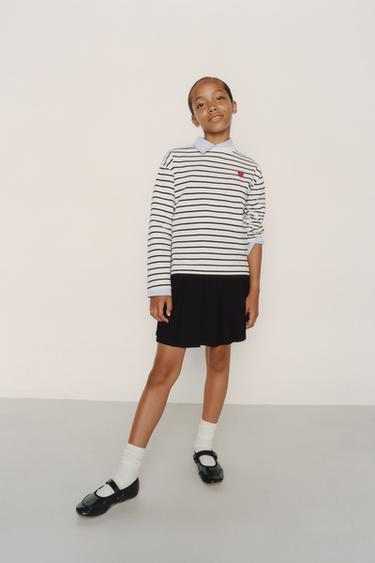 STRIPED HEART T-SHIRT - Stripes by Zara