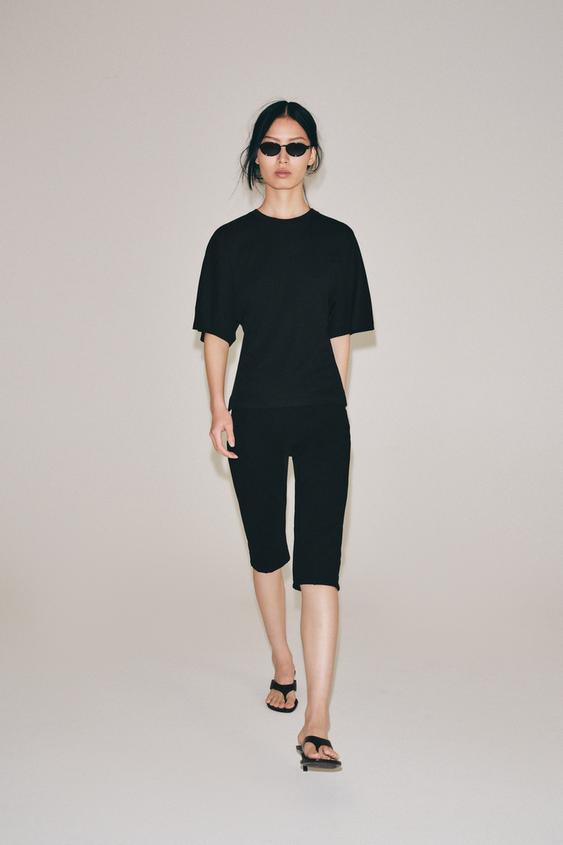 SUPIMA® FITTED T-SHIRT - Black by Zara - Image 0