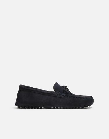 CASUAL LEATHER LOAFERS LIMITED EDITION - Blue by Zara