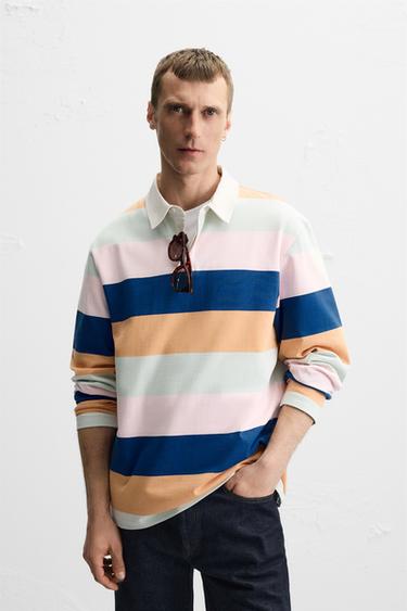 STRIPED POLO SHIRT - Multicoloured by Zara