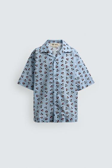 MINNIE + MICKEY MOUSE SHIRT HARRY LAMBERT FOR ZARA X DISNEY - Sky blue by Zara