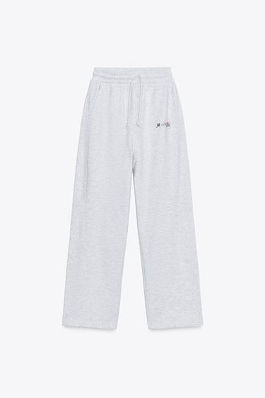 VARSITY TROUSERS - Grey marl by Zara