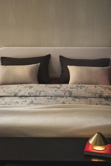 CHRISTMAS TOILE DE JOUY PERCALE DUVET COVER - Beige by Zara