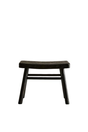 HAMMERED MINI STOOL - Dark brown by Zara