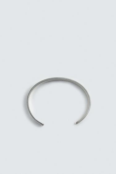MATTE RIGID BRACELET - Silver by Zara