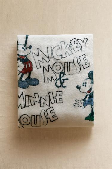 MICKEY & MINNIE ©DISNEY BABY FLEECE BLANKET - Ecru by Zara