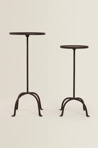 AGED METAL AUXILIARY TABLE - Black by Zara - Image 0