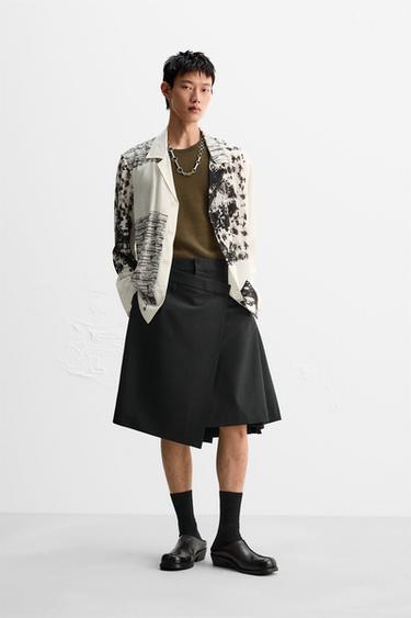 LIMITED EDITION WRAP PLEAT SKIRT - Black by Zara - Image 0