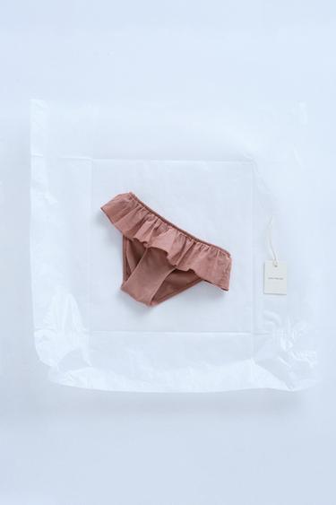 TIMELESZ - RUFFLED SWIMSUIT BOTTOMS - Pale pink by Zara - Image 0