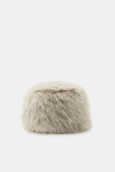 SHEEPSKIN SKULLCAP - Grey by Zara