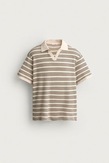 REGULAR FIT STRIPED POLO SHIRT - Multicoloured by Zara