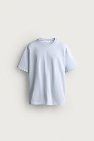 HEAVYWEIGHT SHORT SLEEVE T-SHIRT - Light sky blue by Zara