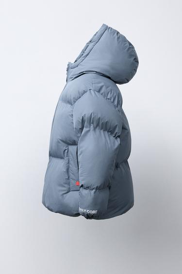 WATERPROOF QUILTED COAT - Light blue by Zara