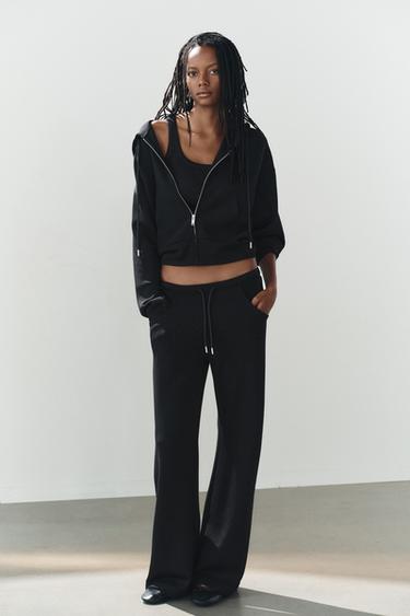 INTERLOCK HOODIE - Black by Zara