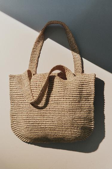 PAPER TOTE BAG - Beige by Zara