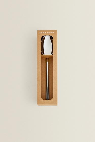 PACK OF SHINY STEEL DESSERT SPOONS (PACK OF 4) - Multicoloured by Zara - Image 0
