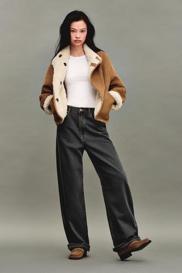 REVERSIBLE DOUBLE-FACED JACKET - camel by Zara