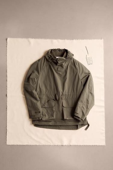 TECHNICAL PARKA WITH POUCH POCKET - Earth by Zara
