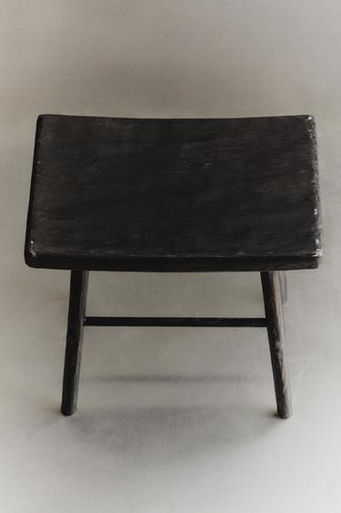HAMMERED STOOL - Dark brown by Zara