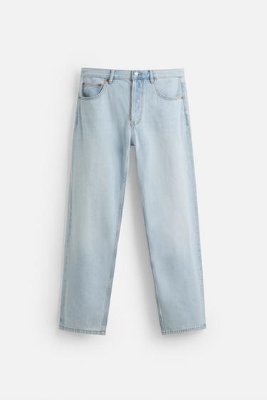 STRAIGHT-LEG JEANS - Light blue by Zara
