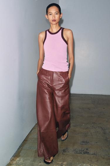 HALTER KNIT TOP - Mid-pink by Zara