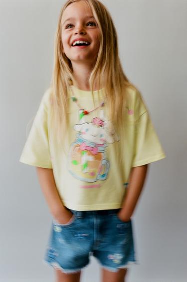 CINNAMOROLL © SANRIO PRINTED T-SHIRT - Lime by Zara