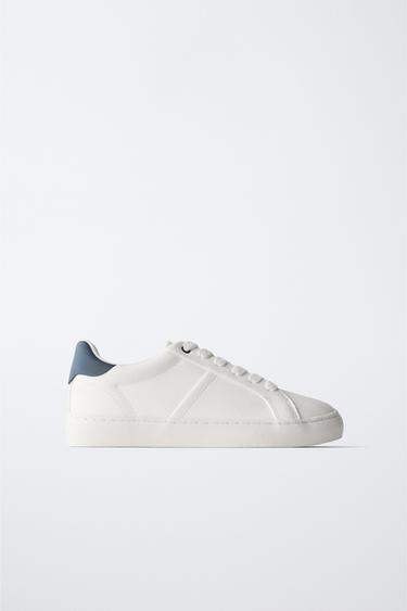 LACE-UP PLIMSOLLS - White by Zara