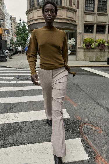KNOTTED KNIT JUMPER - Khaki by Zara