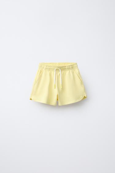 PLAIN BERMUDA SHORTS - Yellow by Zara