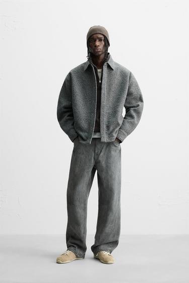 BOUCLÉ OVERSHIRT - Grey by Zara - Image 0