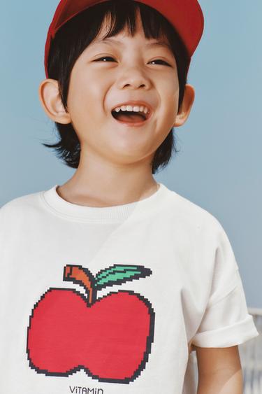 FRUIT PRINT T-SHIRT - White by Zara