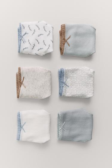 6-14 YEARS/ SIX-PACK OF PRINTED BRIEFS - Sand / Blue by Zara