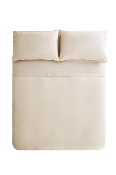 SATEEN DUVET COVER (300 THREAD COUNT) - Ecru by Zara