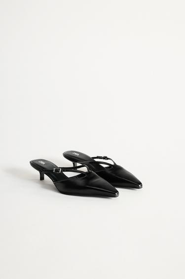 LEATHER HIGH-HEEL MULES 50TH ANNIVERSARY - Black by Zara