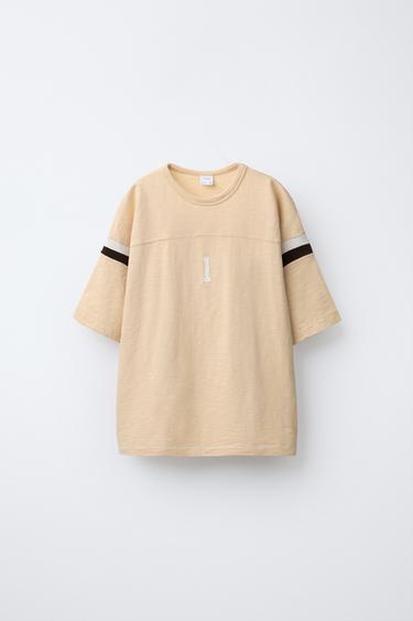 VARSITY T-SHIRT - Yellow by Zara - Image 0