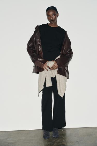 INTERLOCK JUMPER WITH DARTS - Black by Zara