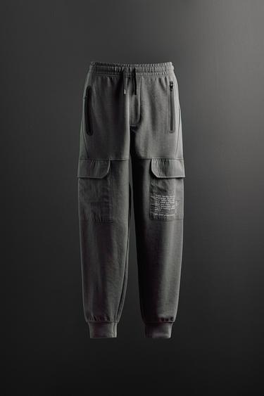 SPORTY JOGGER TROUSERS - Grey by Zara