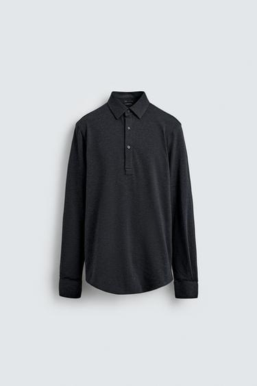 SOFT COTTON POLO SHIRT - Dark navy by Zara
