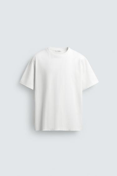 BASIC MEDIUM WEIGHT T-SHIRT /02 - White by Zara
