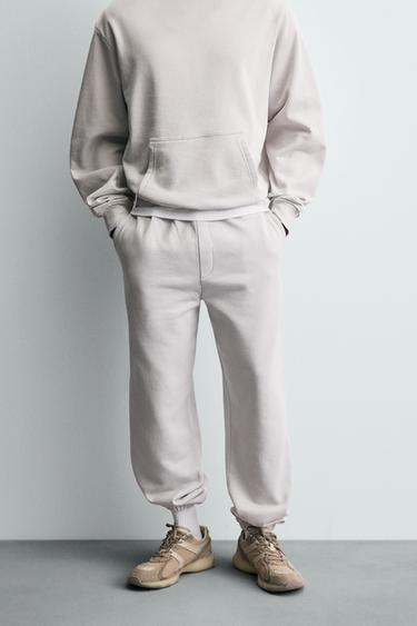 BASIC JOGGERS - Pearl grey by Zara