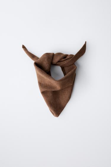 KNIT HEADSCARF - Brown by Zara