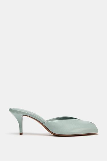 PATENT-EFFECT SANDALS - Blue by Zara
