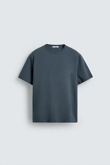 BASIC MEDIUM WEIGHT T-SHIRT /02 - Bluish by Zara