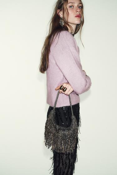 FRINGED SHOULDER BAG - Multicoloured by Zara