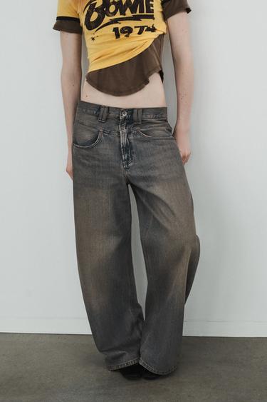 TRF LOW-RISE BAGGY JEANS - Blue by Zara