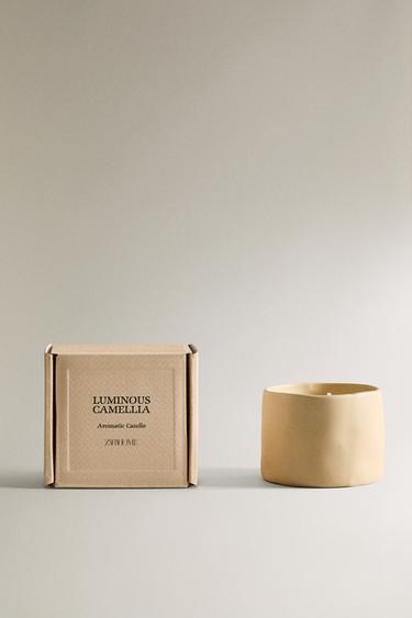 (150 G) LUMINOUS CAMELLIA SCENTED CANDLE - Light pink by Zara